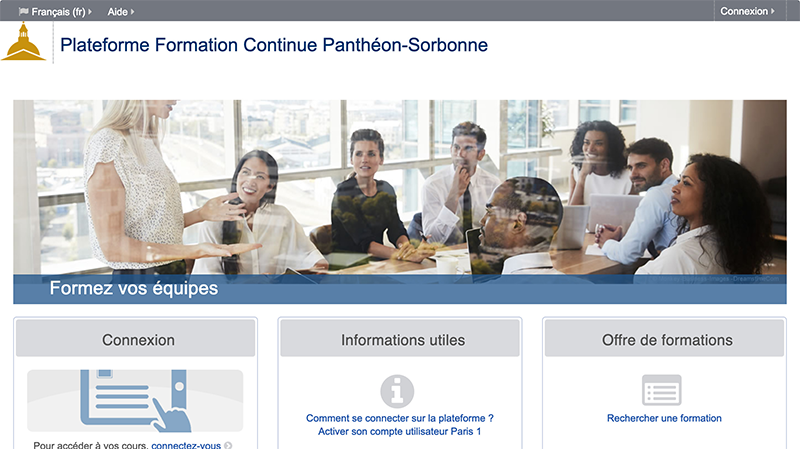 Plateforme Formation Continue Panthéon-Sorbonne