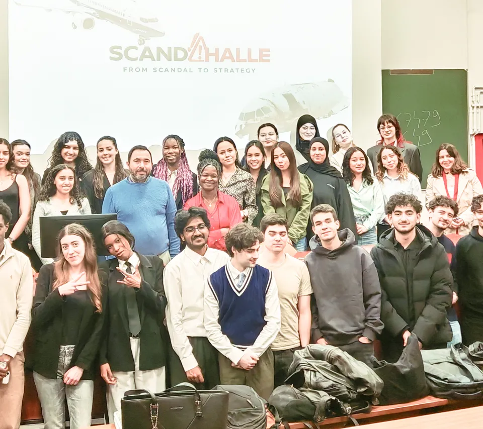 Photo de groupe fin de semestre du cours d'Olivier Guillet
