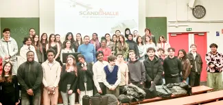 Photo de groupe fin de semestre du cours d'Olivier Guillet