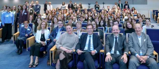 Le public du colloque dans les locaux de la DGT en présence du Ministre du travail, fin avril 2026 